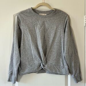 Michael Kors Gray Sweatshirt with Knot Detail